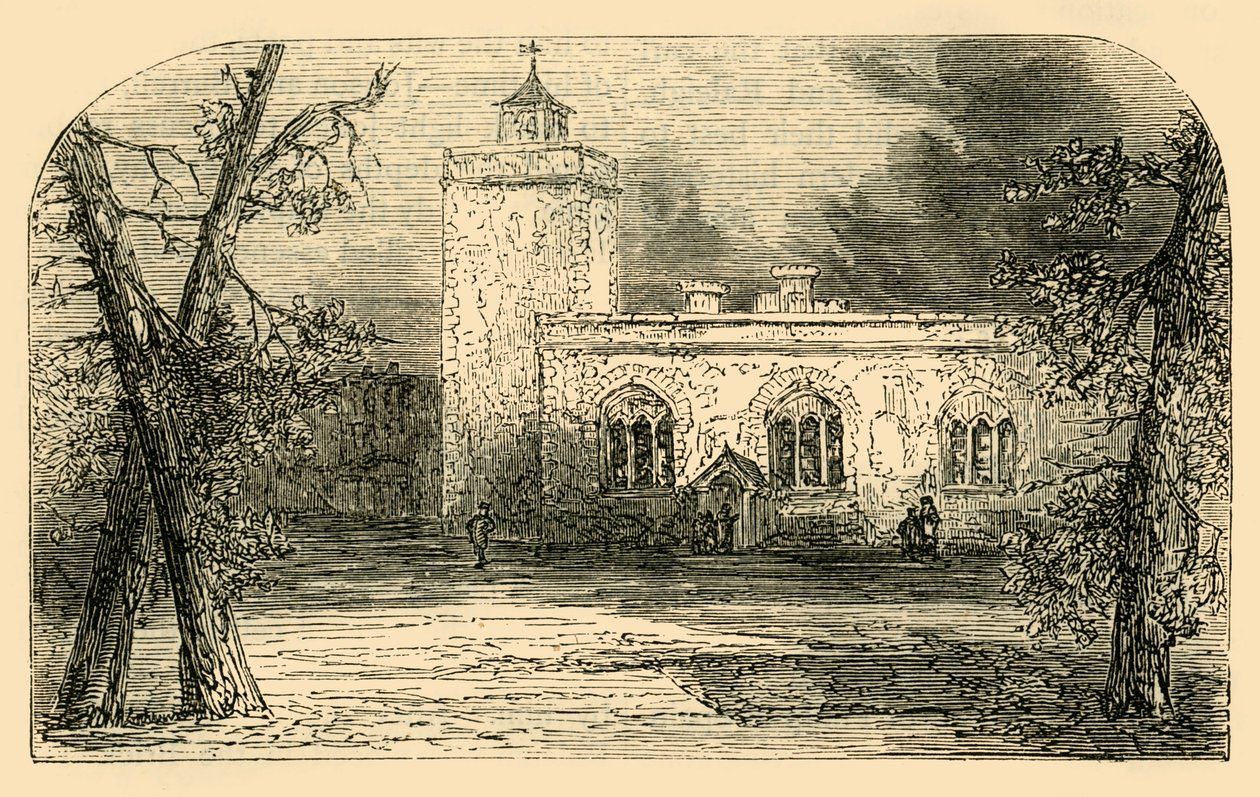 كنيسة القديس بطرس في برج جرين ، c1872. بواسطة غير معروف