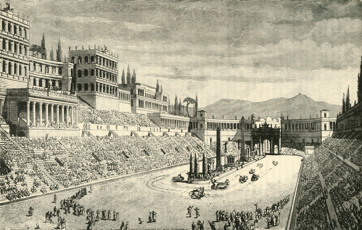 ترميم سيرك ماكسيموس ، 1890. بواسطة غير معروف