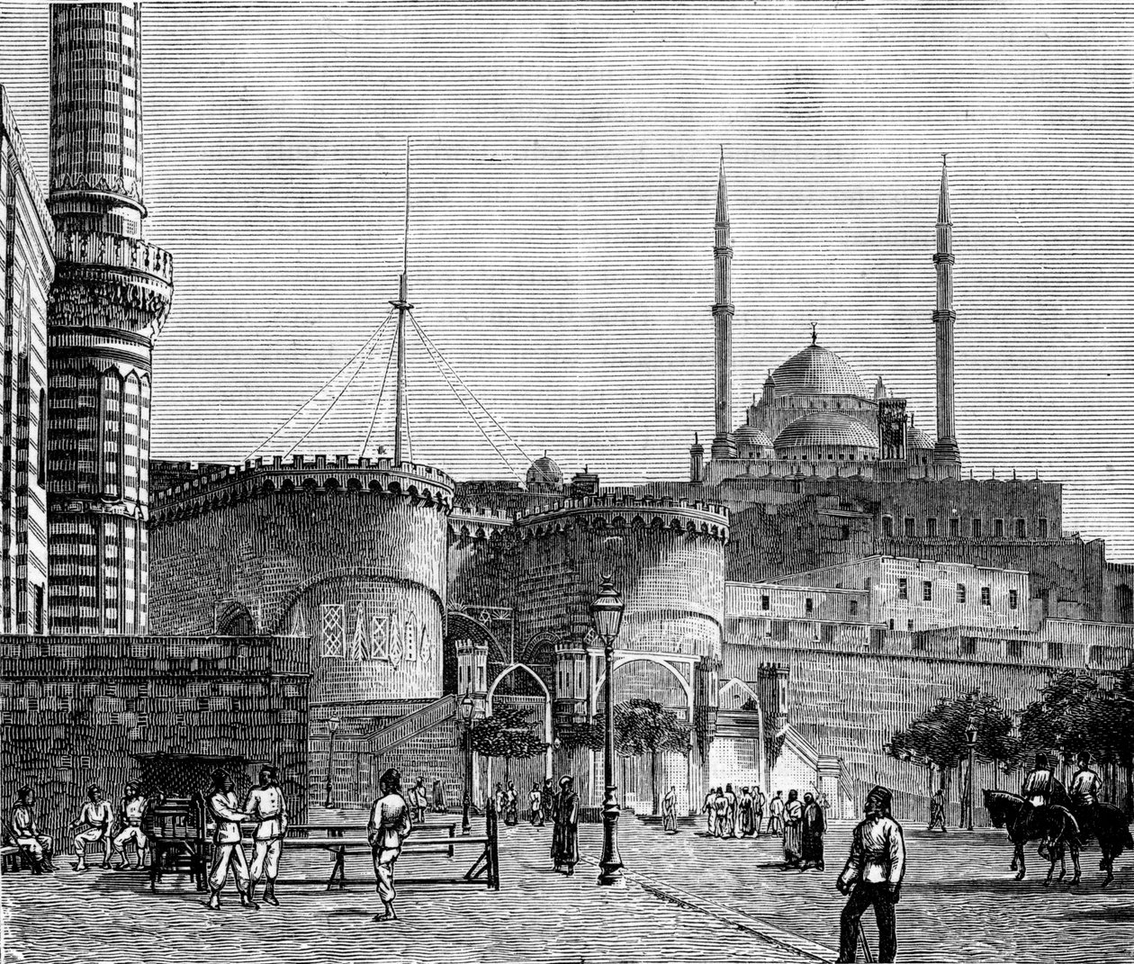 القلعة ، القاهرة ، مصر ، 1900 بواسطة غير معروف