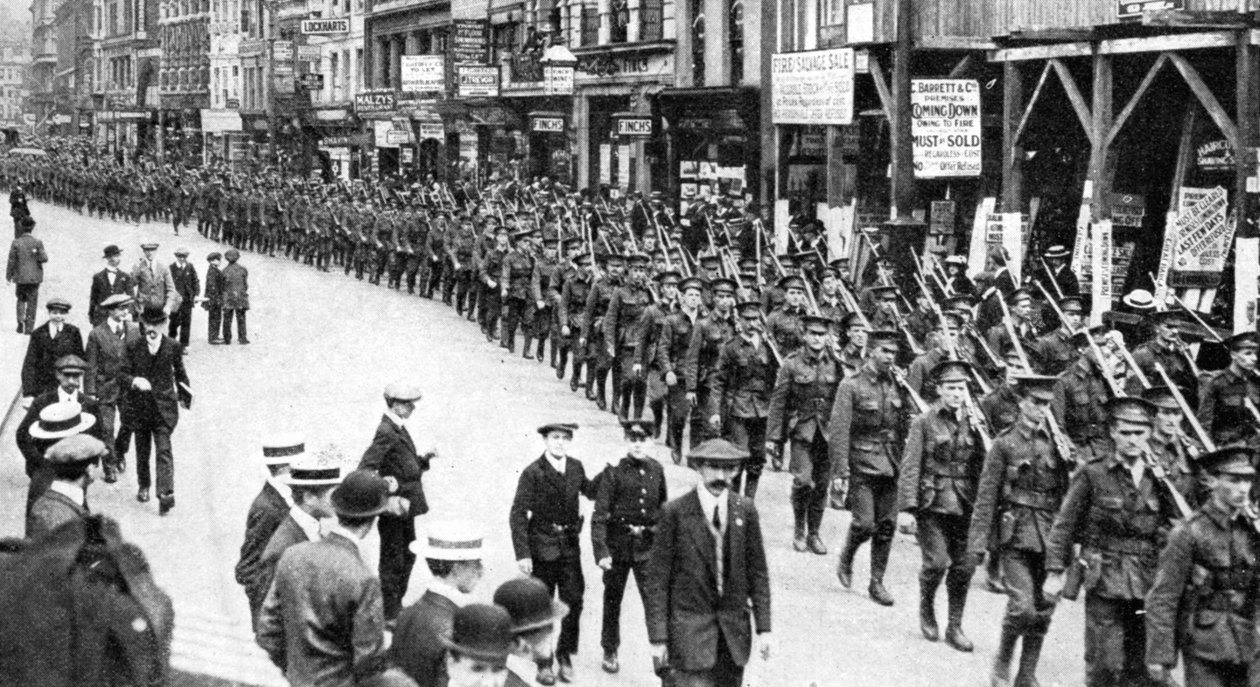 جيش المواطن الإقليمي ، ستراند ، لندن ، الحرب العالمية الأولى ، 1914 بواسطة غير معروف