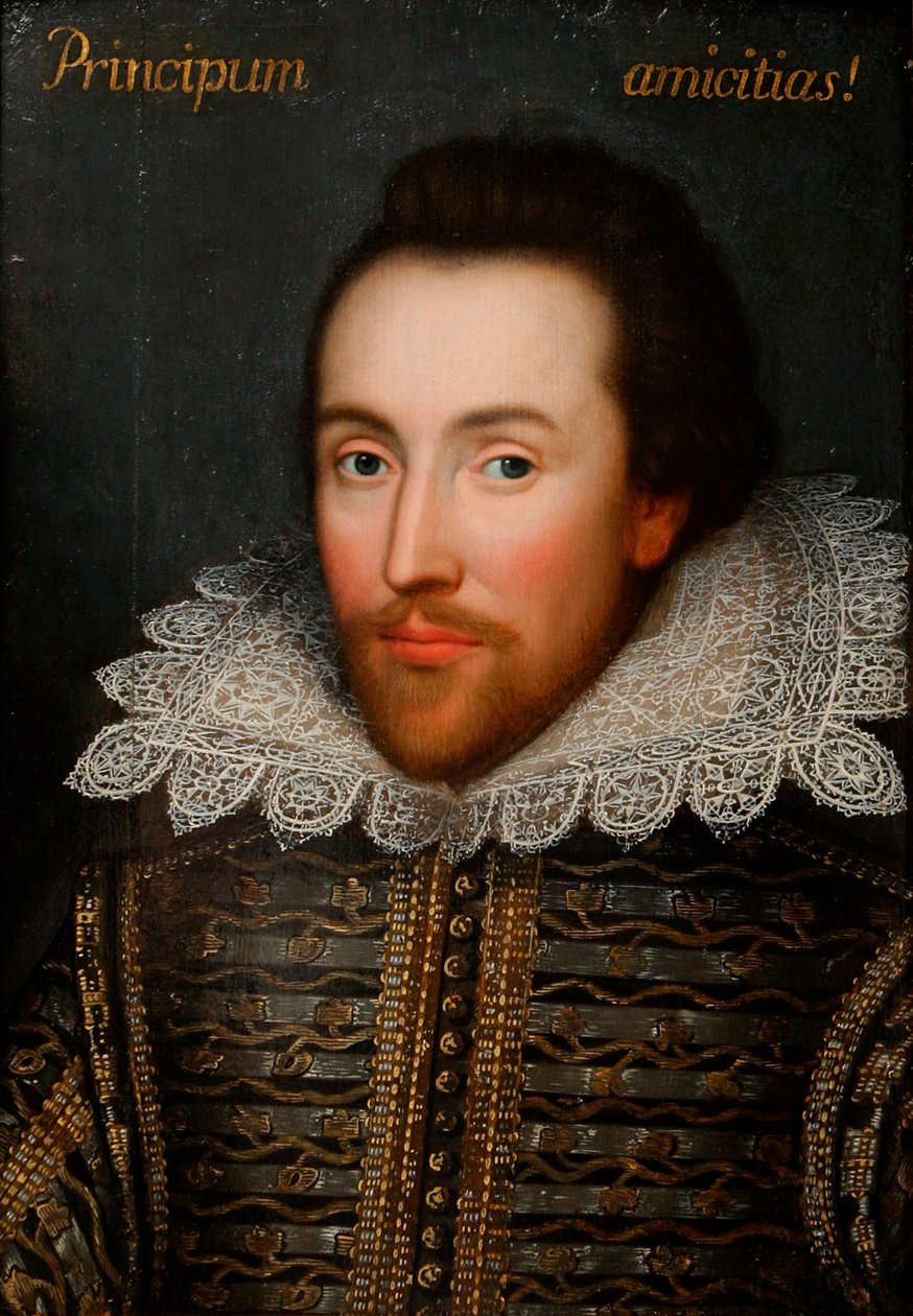 صورة كوبي لوليام شكسبير 1564-1616 ، 1610. بواسطة غير معروف