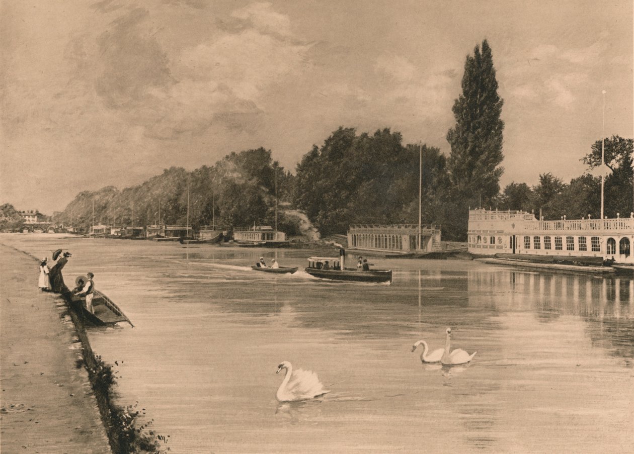The College Barges at Oxford ، 1902 بواسطة غير معروف