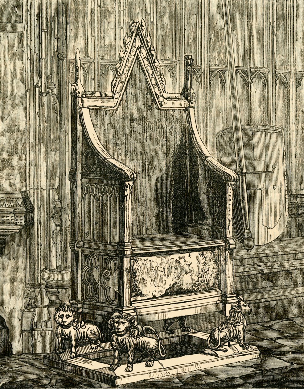 كرسي التتويج ، 1881. بواسطة غير معروف