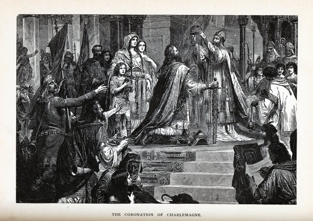 تتويج شارلمان ، 1882 بواسطة غير معروف