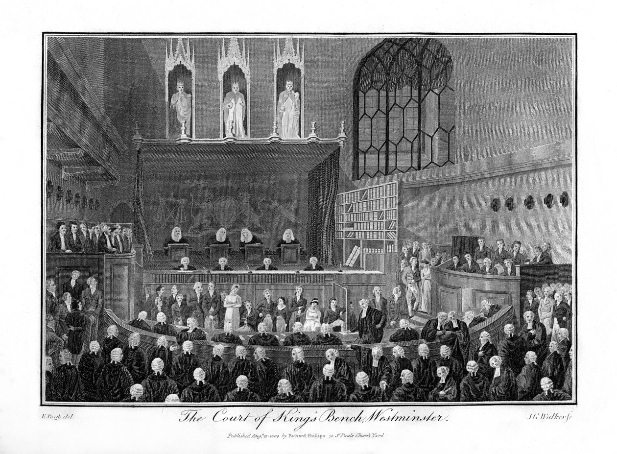 The Court of the Kings Bench ، وستمنستر ، لندن ، 1804 بواسطة غير معروف