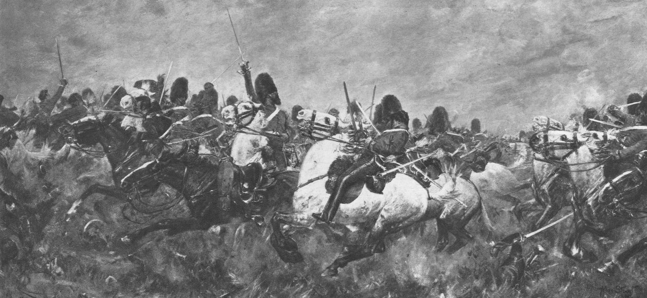 حرب القرم ، 1854-1856: رالي الاسكتلنديين الرمادي ... في بالاكلافا ، 1901. بواسطة غير معروف