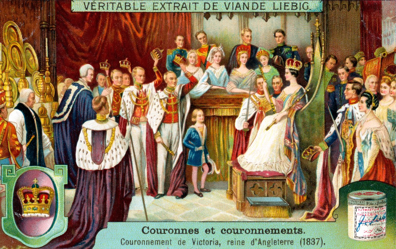 تتويج فيكتوريا ، ملكة إنجلترا عام 1837 ، c1900 بواسطة غير معروف