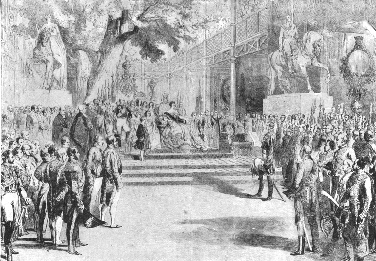 القصر كريستال ، هايد بارك ، 1851: افتتحته الملكة فيكتوريا ، 1 مايو 1901. بواسطة غير معروف