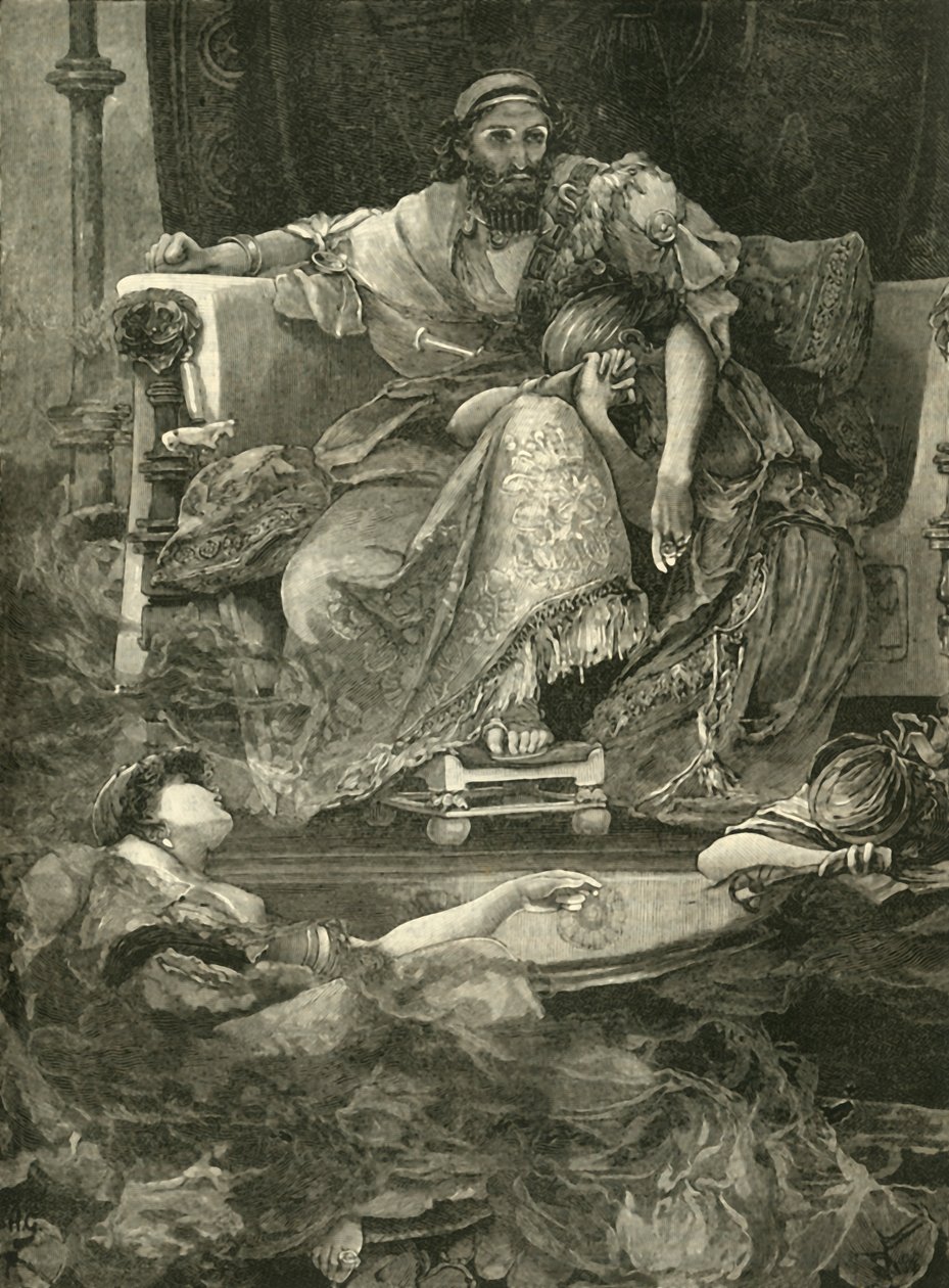 وفاة Sardanapalus ، 1890. بواسطة غير معروف