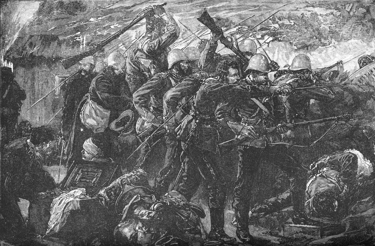 الدفاع عن Rorkes Drift ، c1880 بواسطة غير معروف