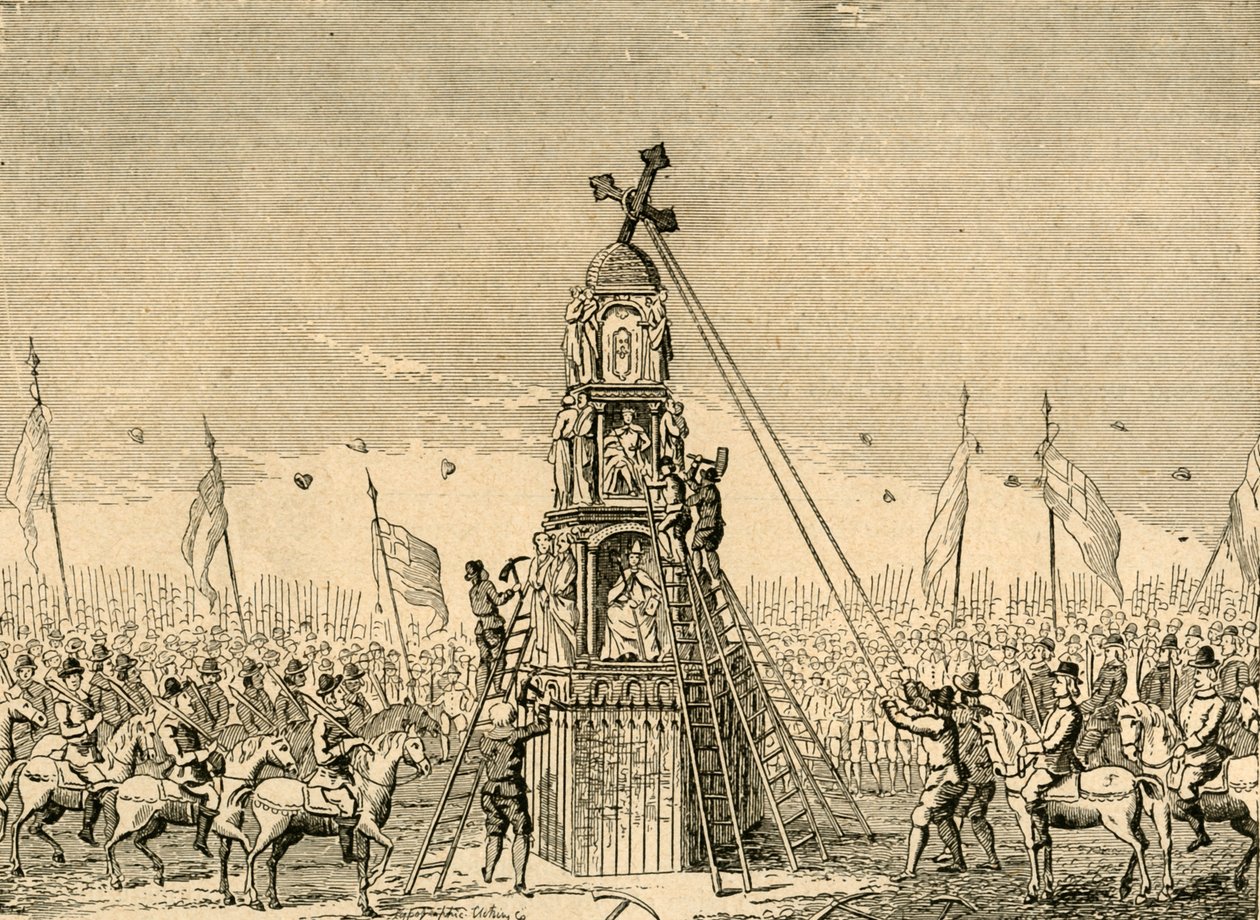 هدم تشيبسايد كروس ، 1643 ، 1897. بواسطة غير معروف