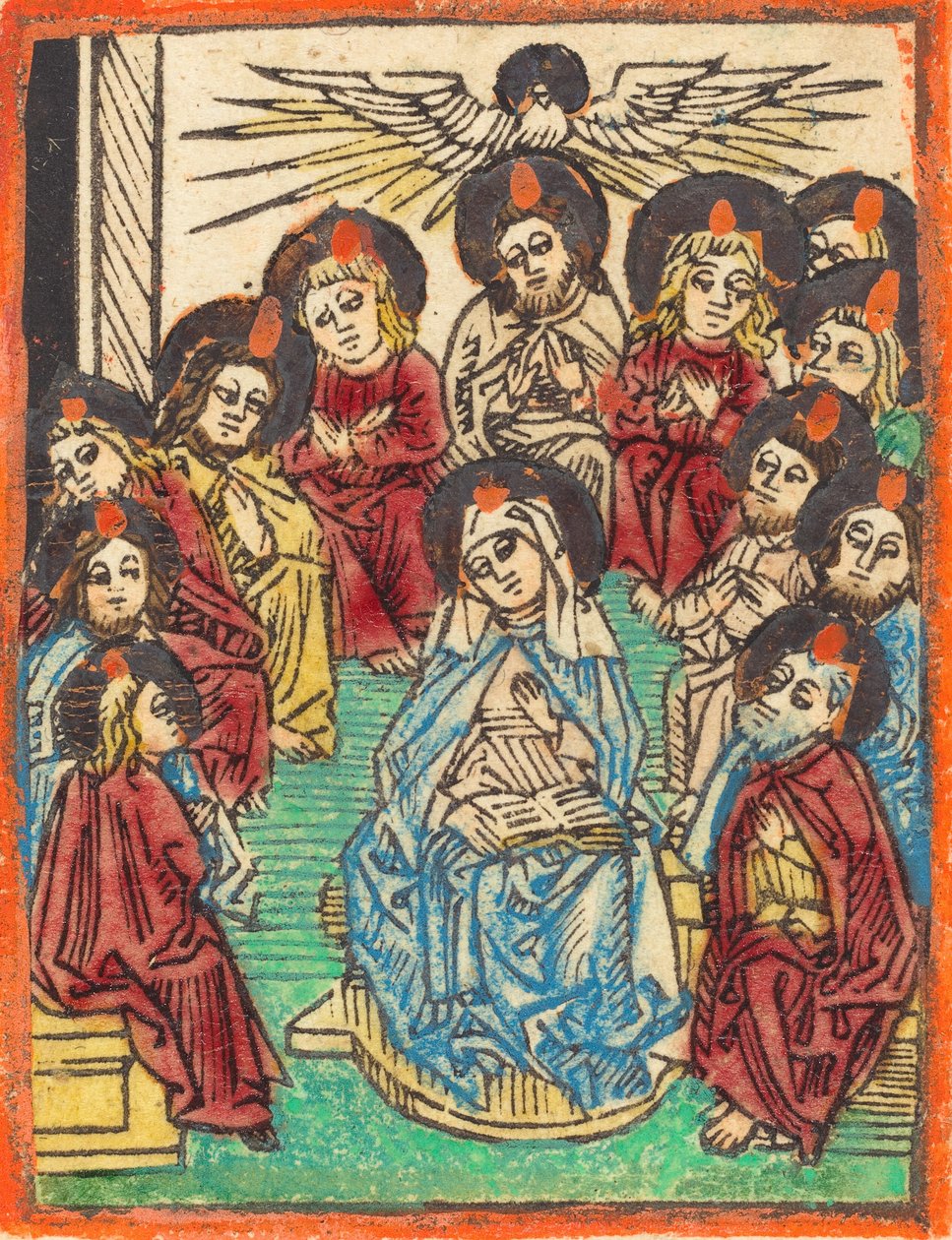 نزول الروح القدس 1480 - 1490. بواسطة غير معروف