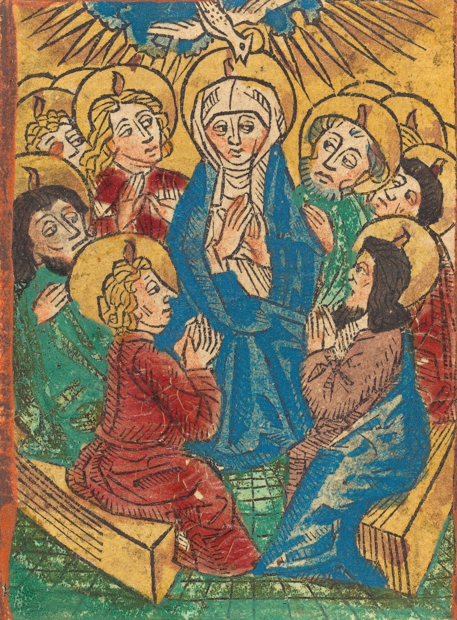 نزول الروح القدس ، ج. 1490. بواسطة غير معروف