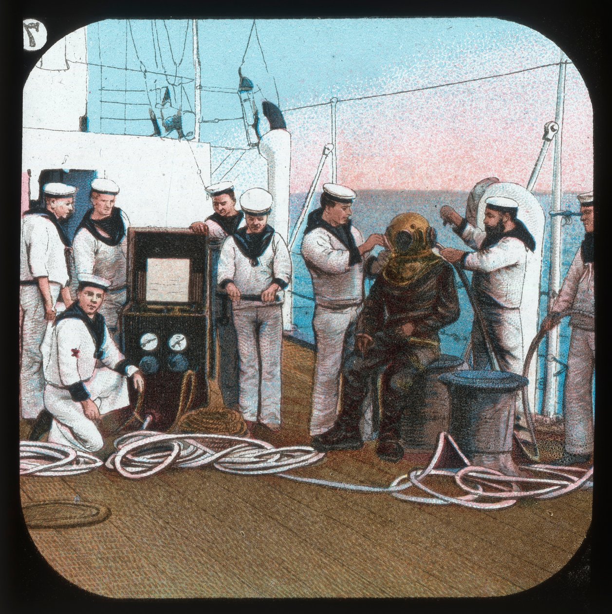 الغواص - HMS بليك ، c1900. بواسطة غير معروف