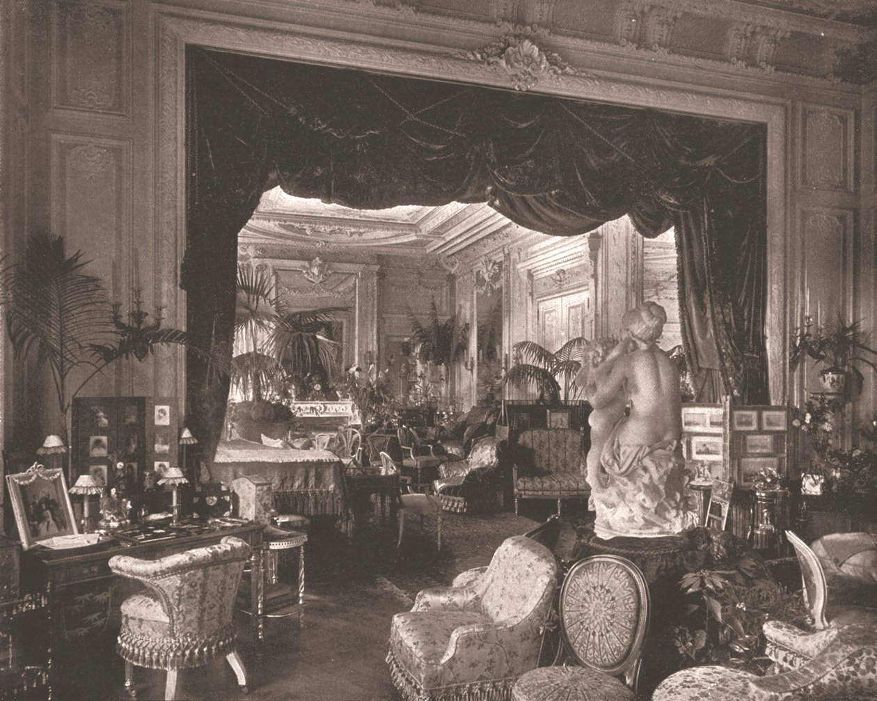 غرفة الرسم في Sandringham House ، نورفولك ، 1894. بواسطة غير معروف