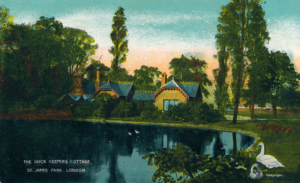 The Duck Keepers Cottage ، سانت جيمس بارك ، لندن ، 1907 بواسطة غير معروف