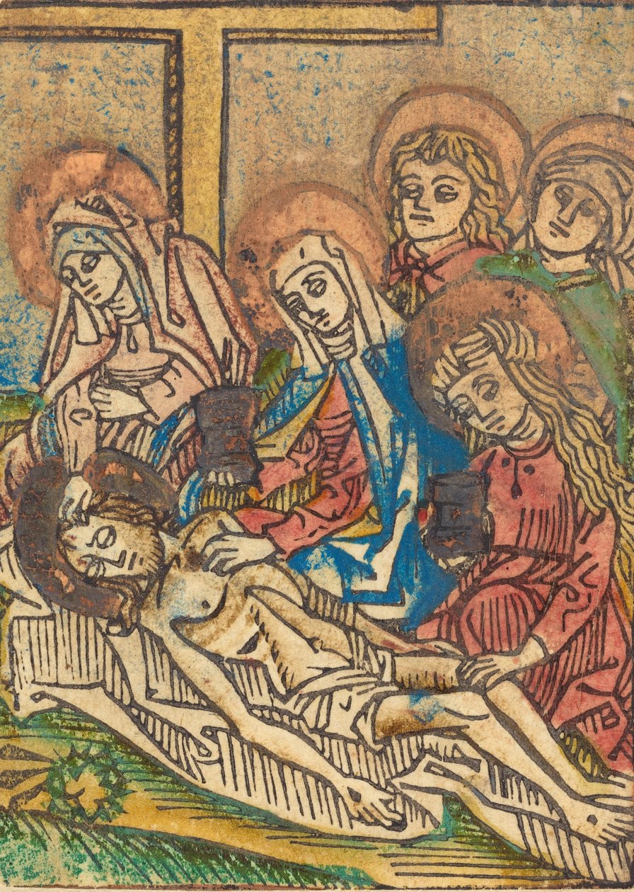 تحنيط المسيح ، ج. 14801490. بواسطة غير معروف