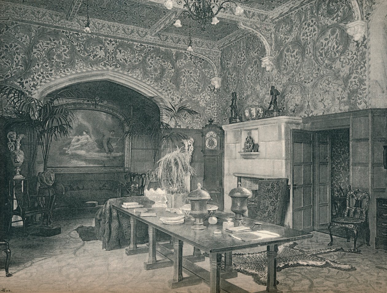 قاعة مدخل قاعة ستانمور ، c1891 بواسطة غير معروف