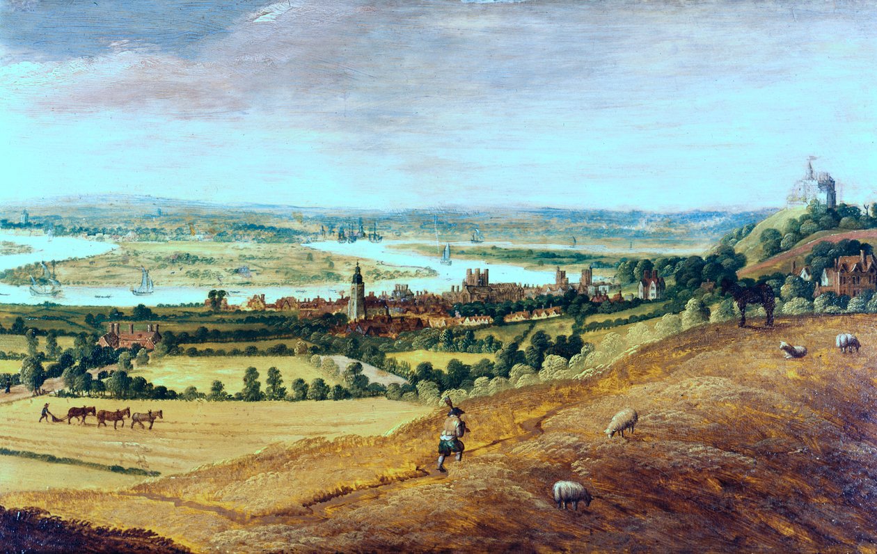 ضواحي لندن من غرينيتش ، c1620-1630 بواسطة غير معروف