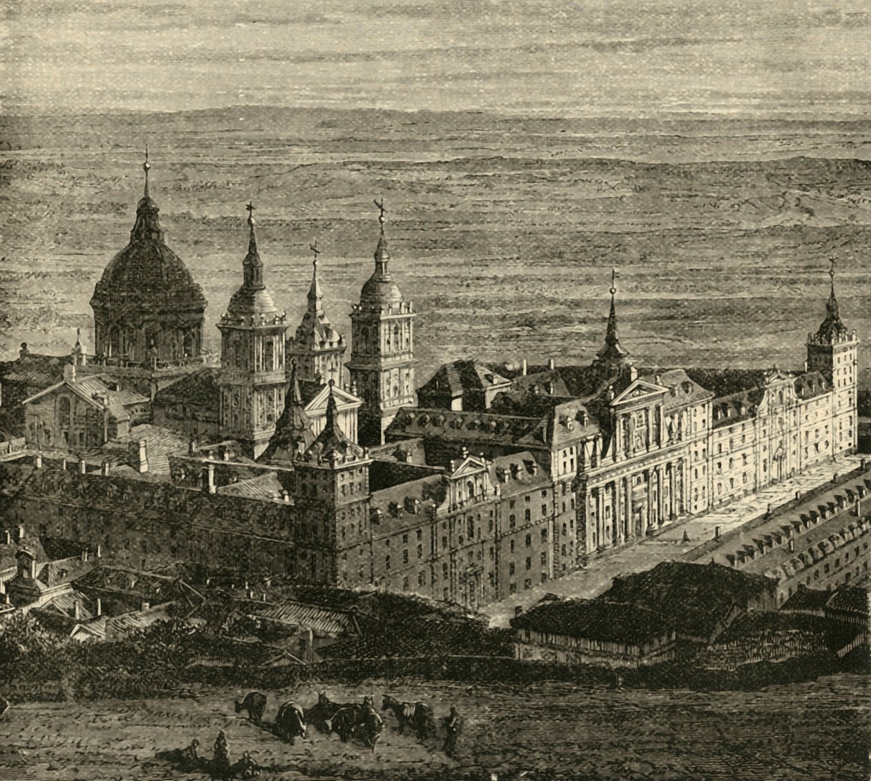 الإسكوريال ، بالقرب من مدريد ، 1890. بواسطة غير معروف