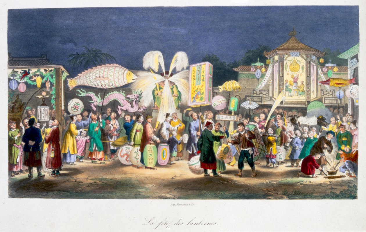 مهرجان الفوانيس بالصين 1824-1827 بواسطة غير معروف