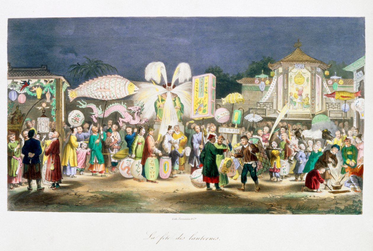 مهرجان الفوانيس بالصين 1824-1827 بواسطة غير معروف