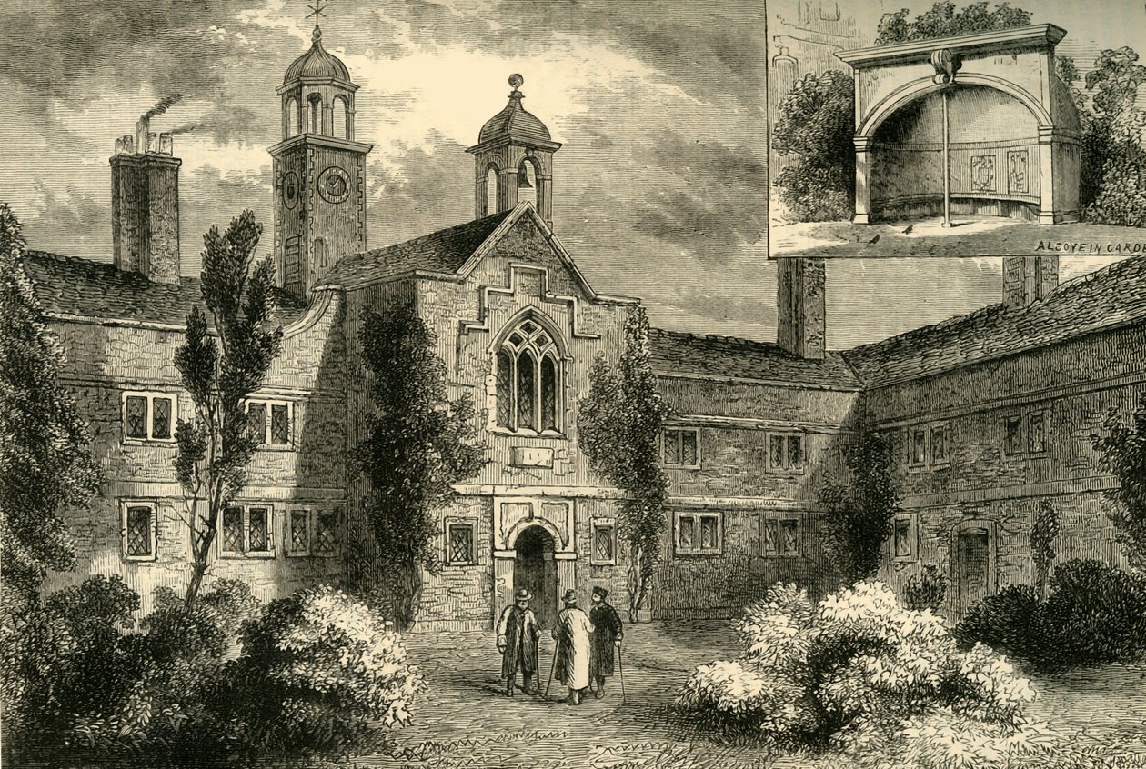تجار السمك Almhouses في عام 1850 ، c1878. بواسطة غير معروف
