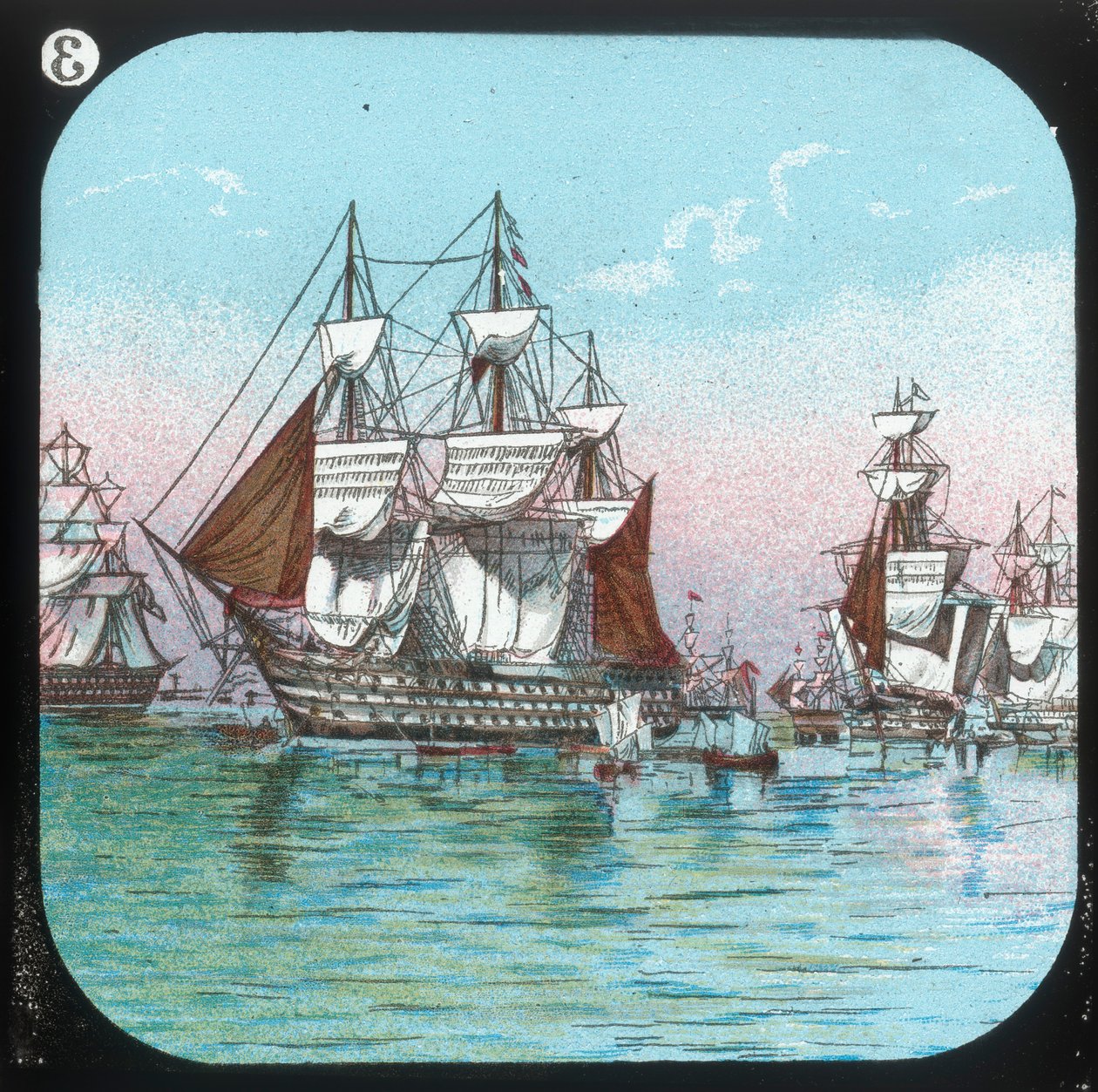 الأسطول في Spithead ، 1853 ، c1900. بواسطة غير معروف