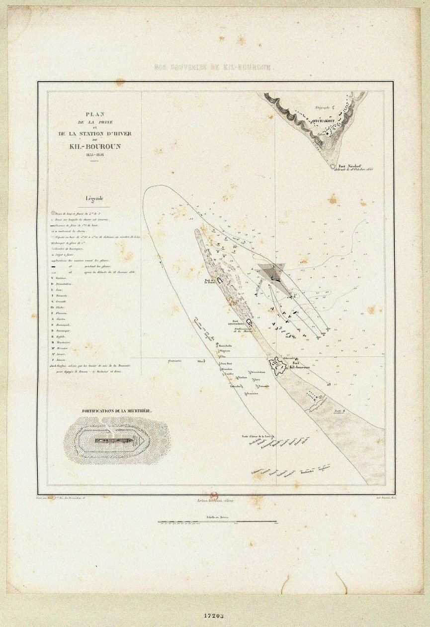 البطاريات العائمة في حصار كينبرن 1855-1856 ، 1856 بواسطة غير معروف