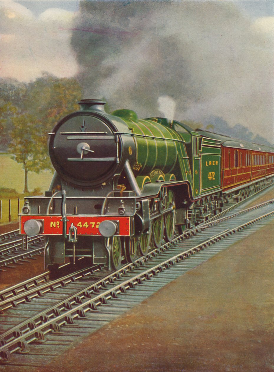 الاسكتلندي الطائر يمر هادلي وود ، LNER ، 1926 بواسطة غير معروف