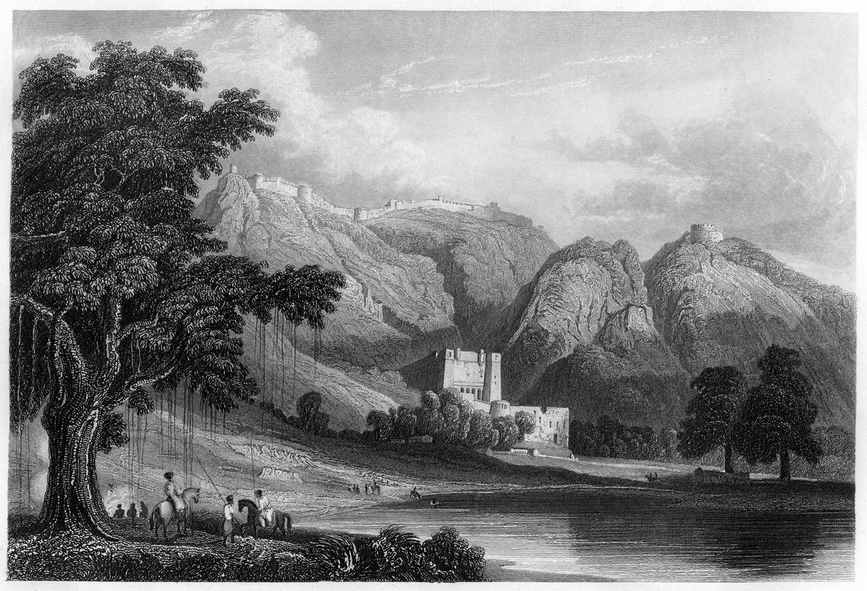 حصن Bowrie ، Rajpootana ، الهند ، c1860 بواسطة غير معروف