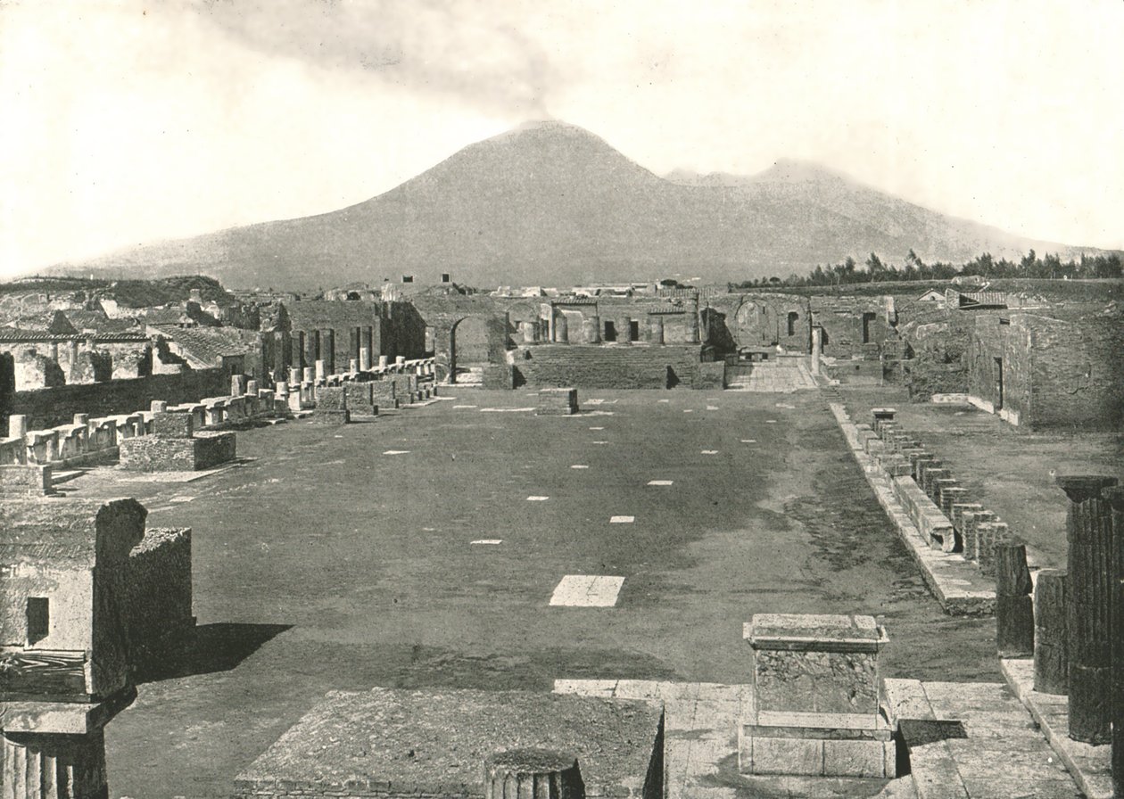 المنتدى في بومبي وفيزوف ، إيطاليا ، 1895. بواسطة غير معروف