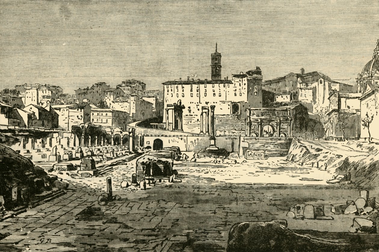 المنتدى في روما ، 1890. بواسطة غير معروف