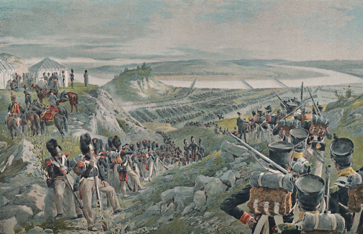الجيش الفرنسي يعبر نيمان ، 1812 ، 1896 بواسطة غير معروف