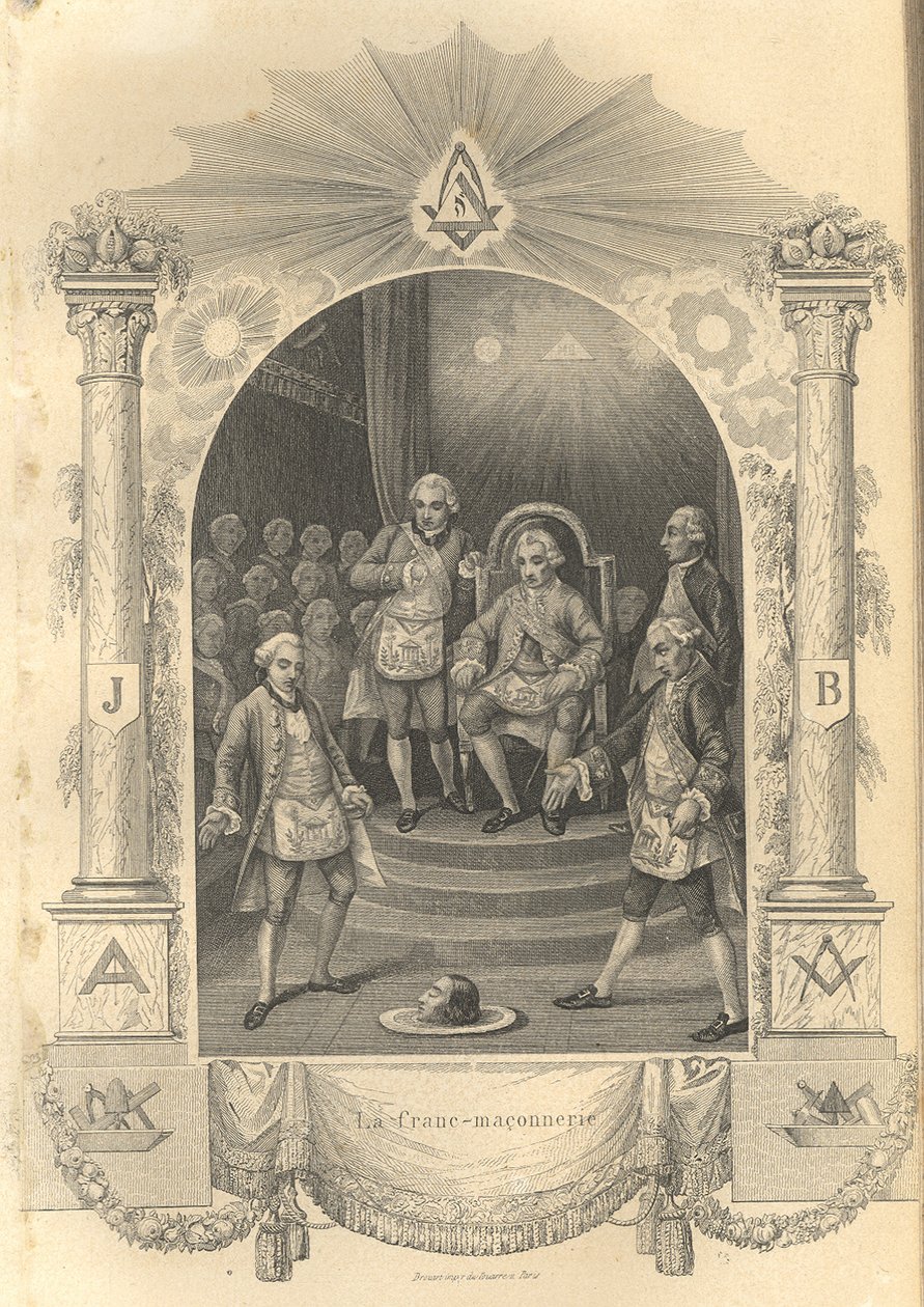 حفل الماسونيين الفرنسيين ، 1844 بواسطة غير معروف
