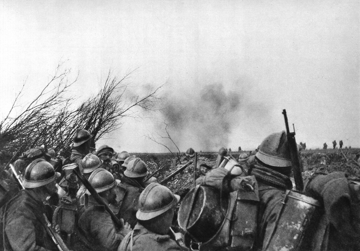 الخط الأمامي الفرنسي في Douaumont ، فردان ، فرنسا ، 25 فبراير 1916 بواسطة غير معروف