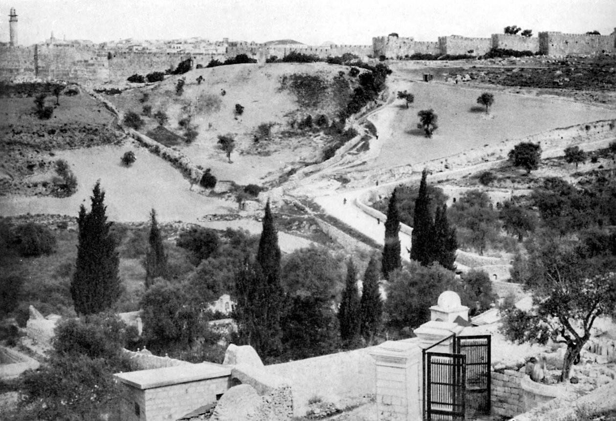 حديقة الجسمانية ومدينة القدس المقدسة ، 1926 بواسطة غير معروف