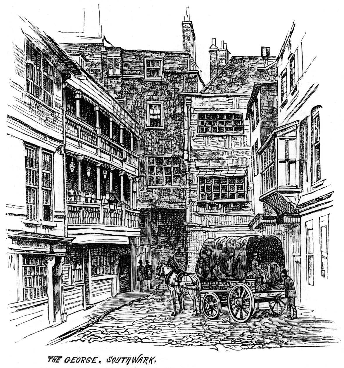 The George Inn ، ساوثوارك ، لندن ، 1887 بواسطة غير معروف
