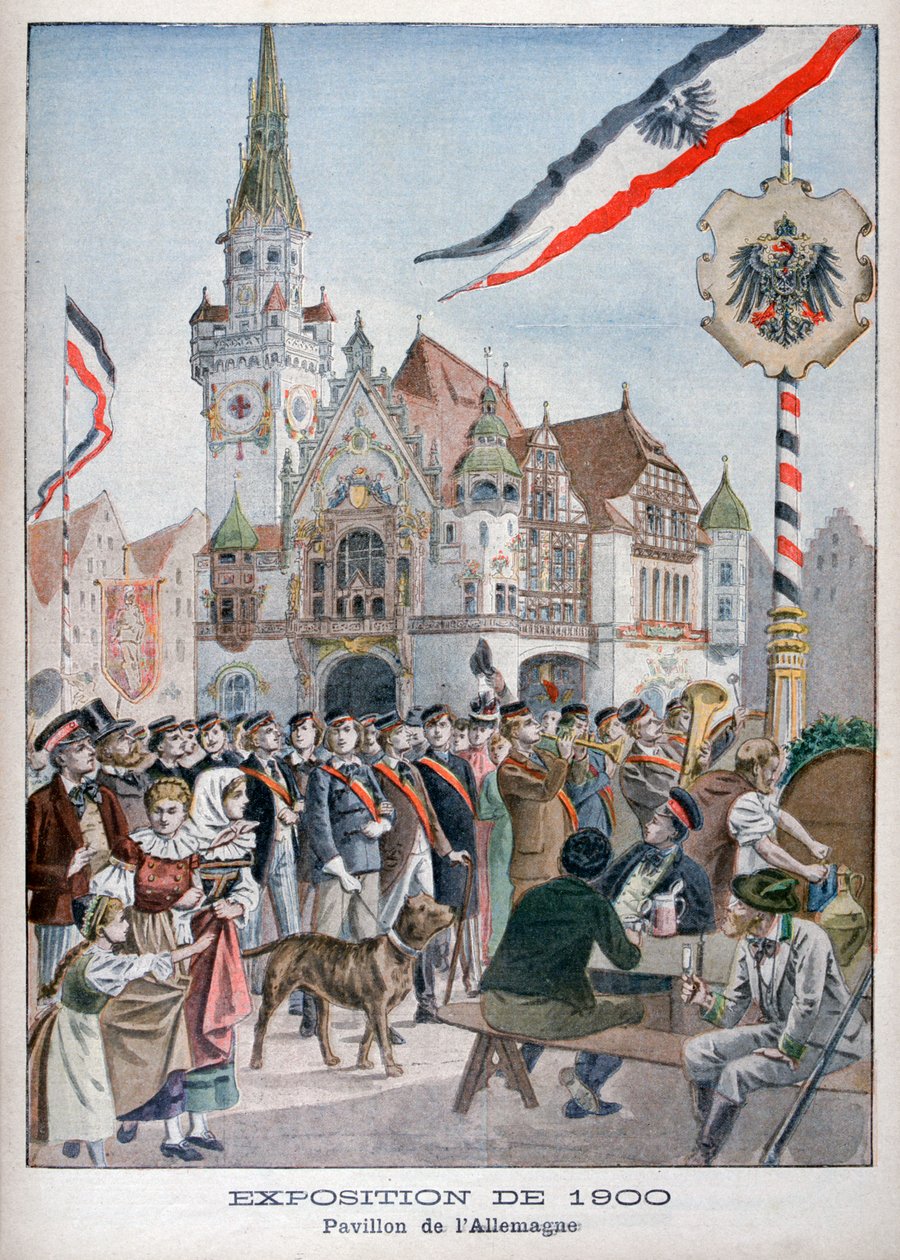 الجناح الألماني في المعرض العالمي لعام 1900 ، باريس ، 1900 بواسطة غير معروف