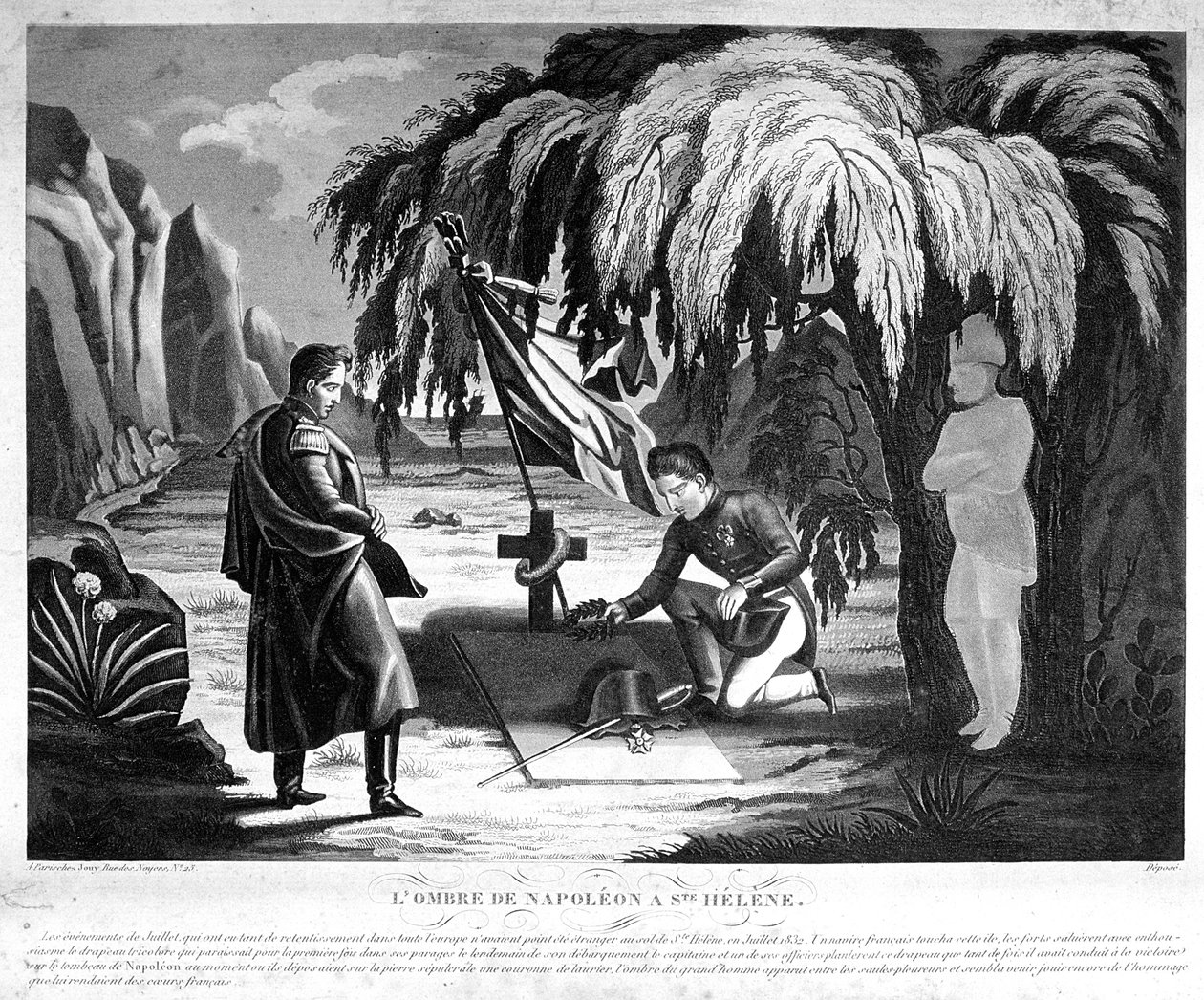 شبح نابليون في سانت هيلانة ، c1825 بواسطة غير معروف