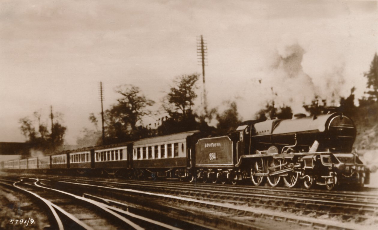 خدمة السهم الذهبي ، السكك الحديدية الجنوبية ، c1930. بواسطة غير معروف