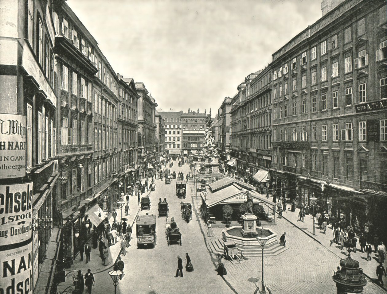The Graben ، فيينا ، النمسا ، 1895. بواسطة غير معروف