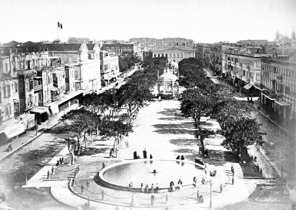 The Grand Square ، الإسكندرية ، مصر ، c1910s بواسطة غير معروف