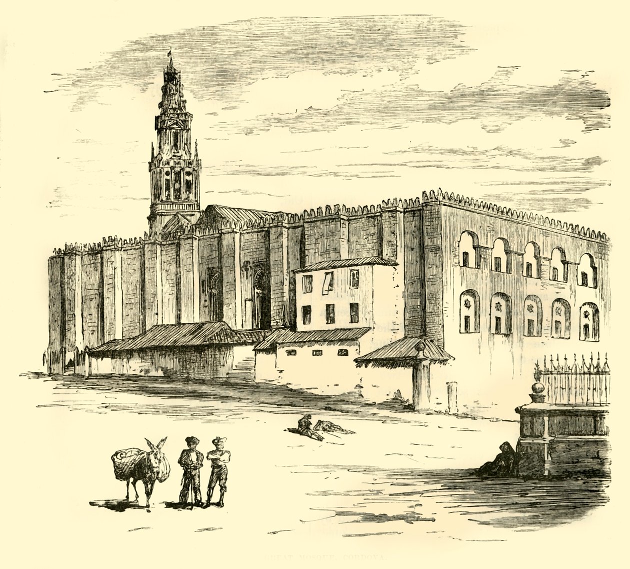 المسجد الكبير ، كوردوفا ، 1890. بواسطة غير معروف
