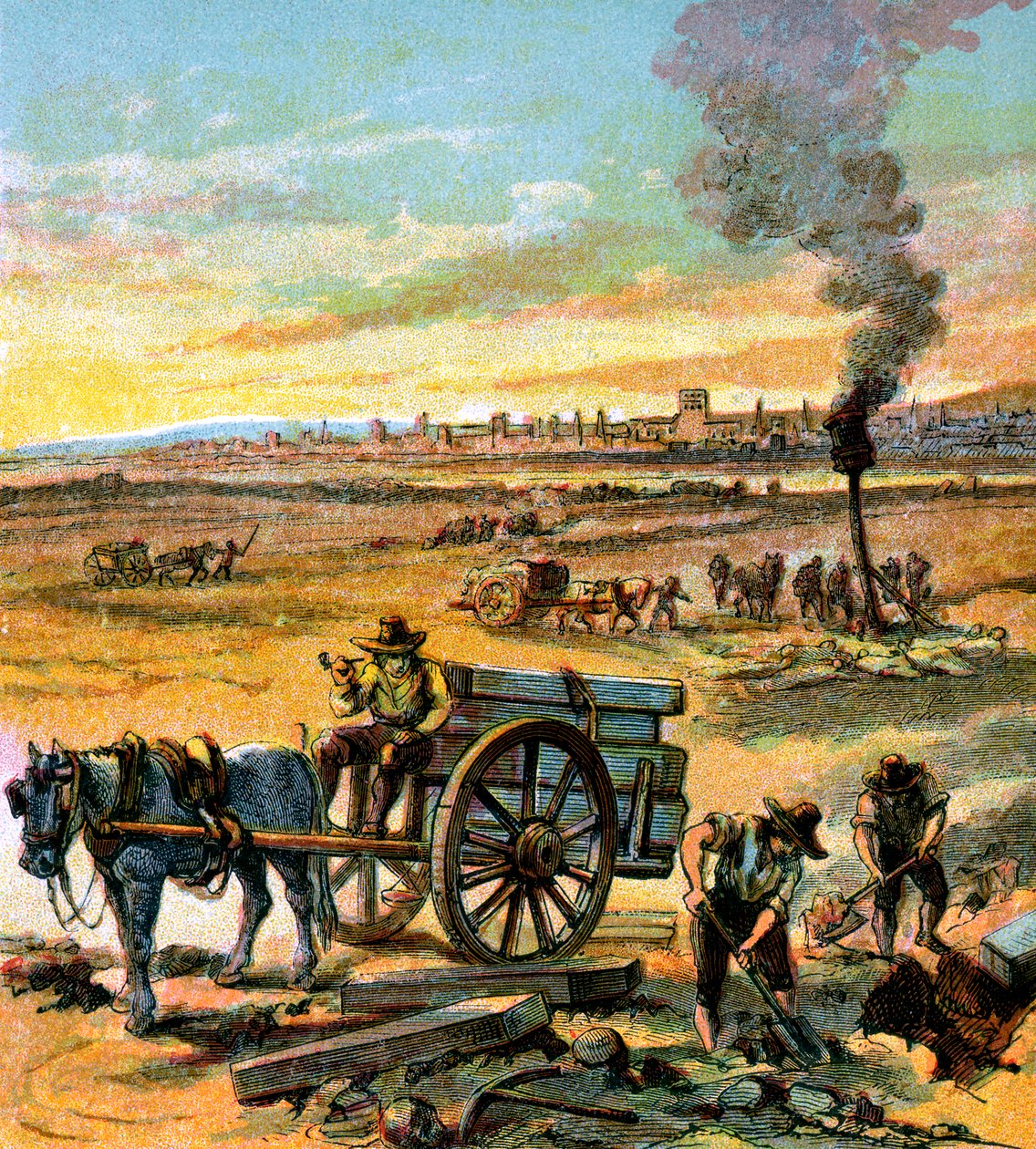 الطاعون العظيم عام 1665 ، c1850 بواسطة غير معروف