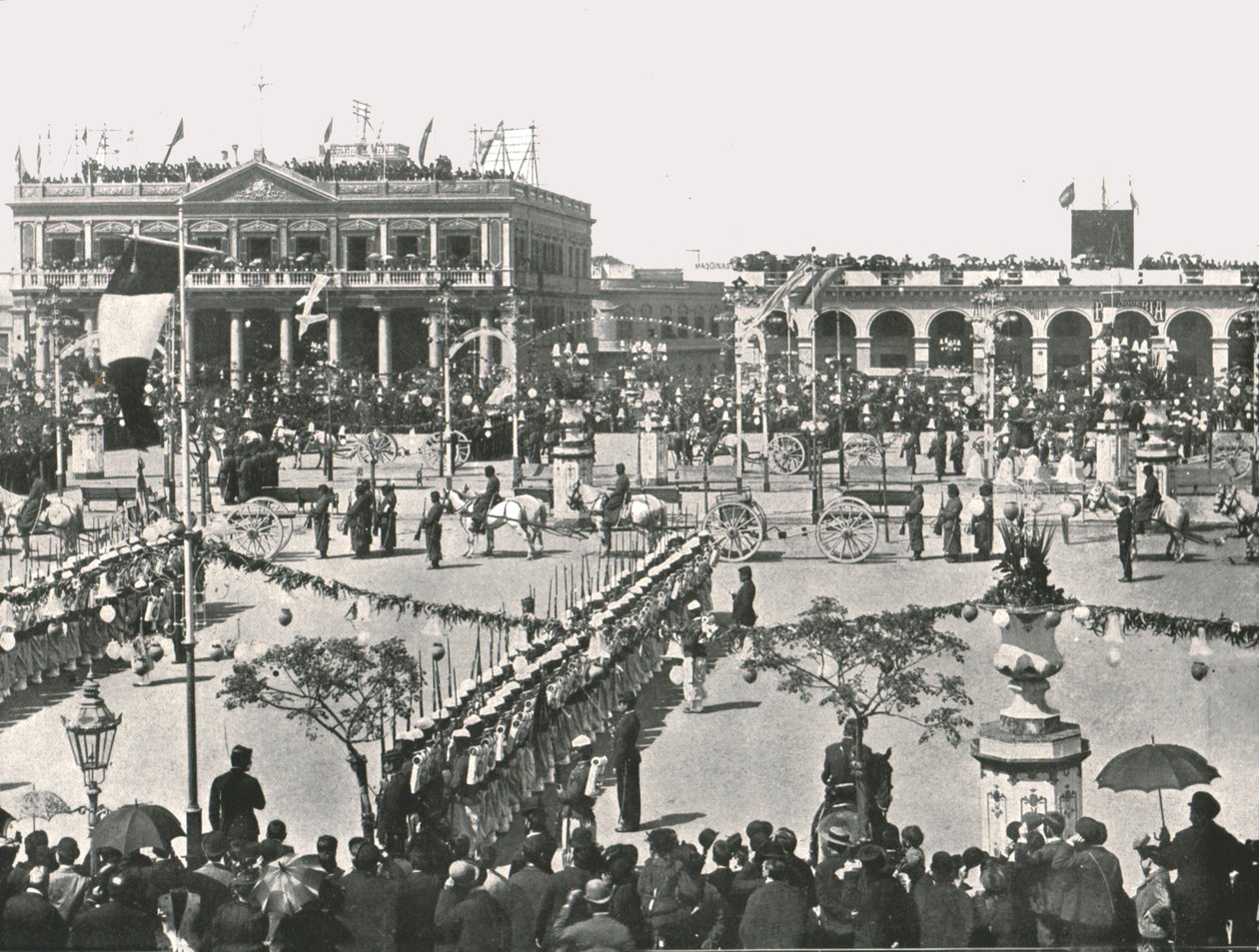 الميدان الكبير في يوم Fete ، مونتيفيديو ، أوروغواي ، 1895. بواسطة غير معروف