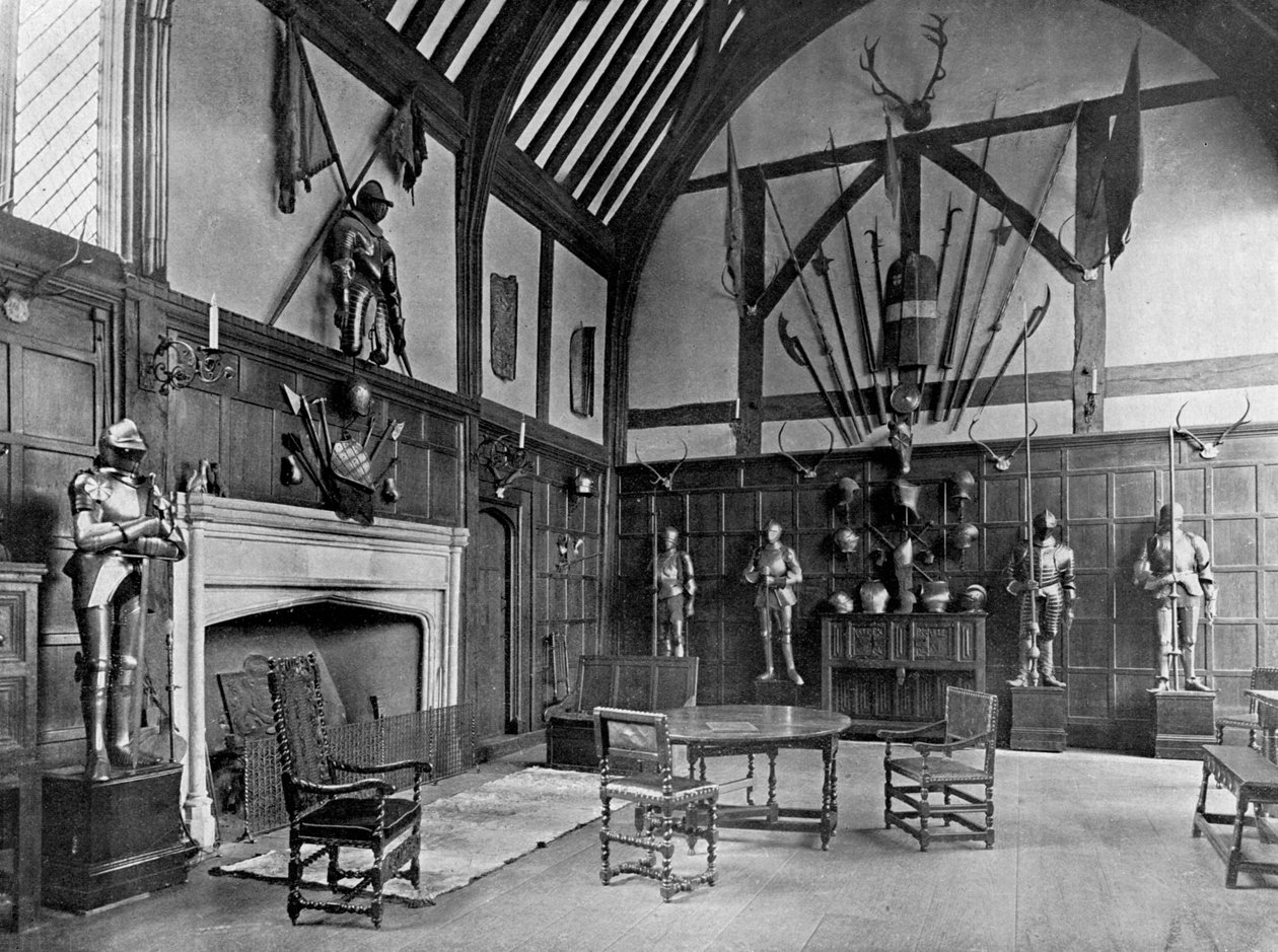 القاعة في Ockwells Manor ، Berkshire ، 1905 بواسطة غير معروف