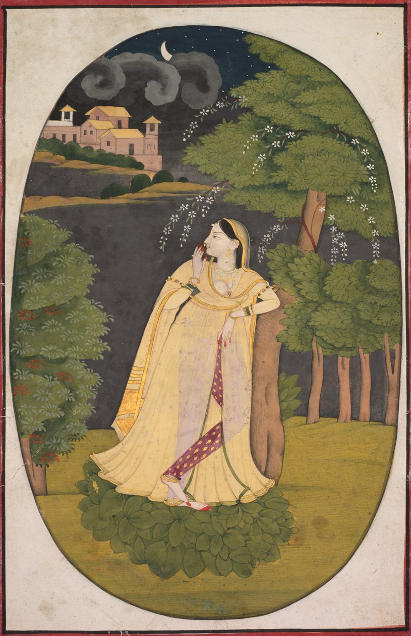 البطلة التي تنتظر بفارغ الصبر حبيبها الغائب أوتكا نايكا ، ج. 1800. بواسطة غير معروف