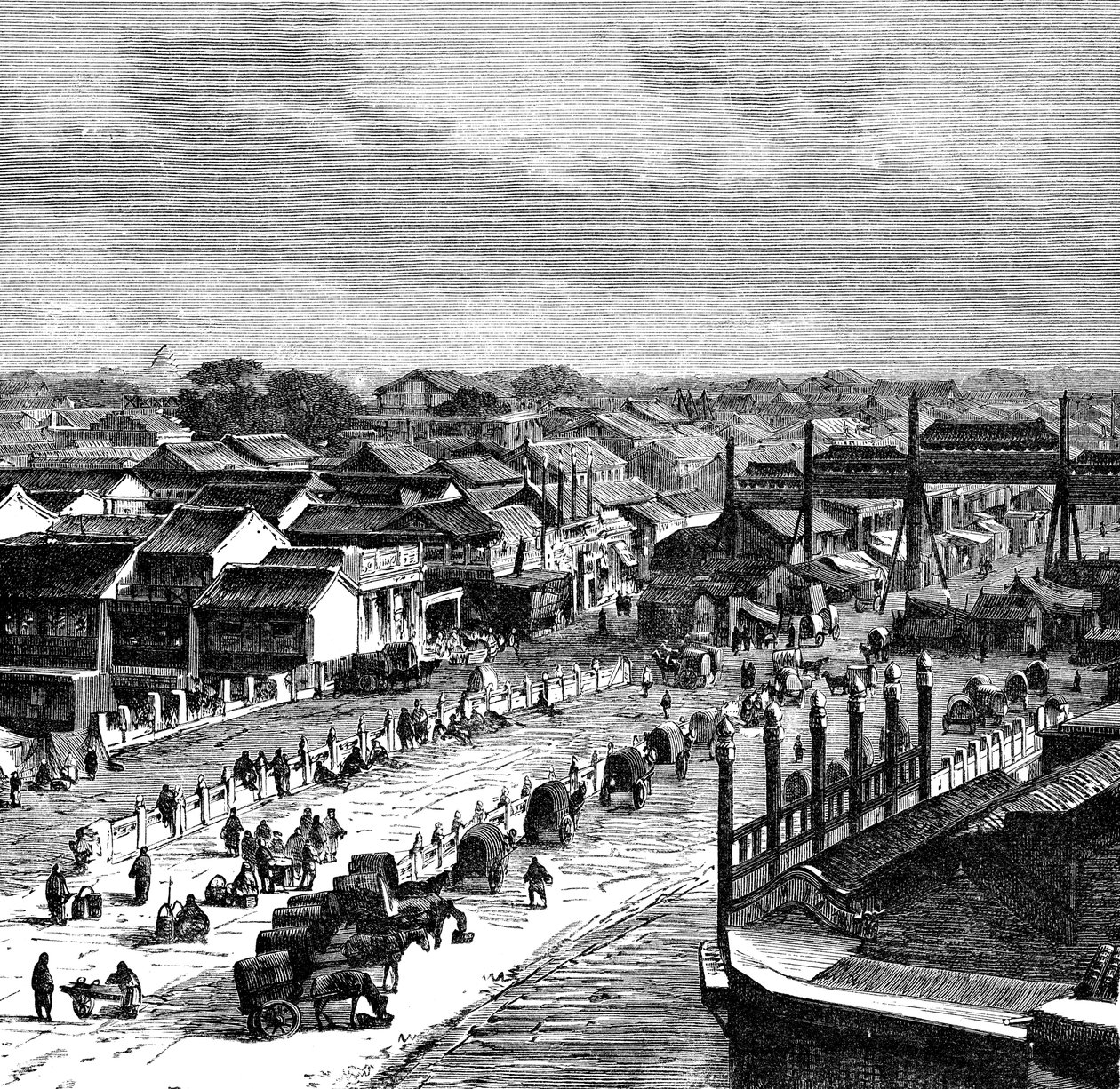 The High Street ، بكين ، c1890 بواسطة غير معروف