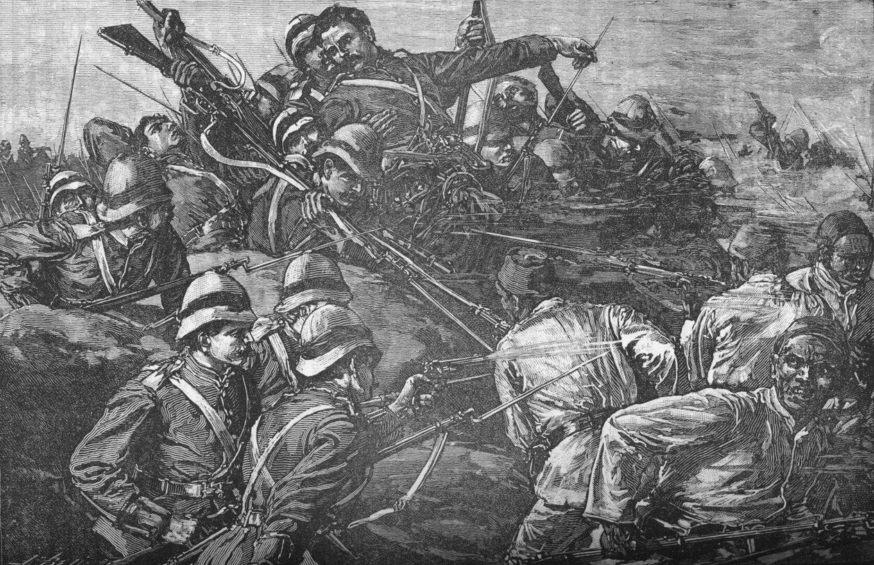 لواء المرتفعات يقتحم الخنادق في تل الكبير ، c1882 بواسطة غير معروف